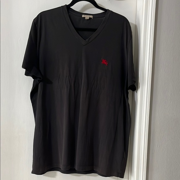 Burberry Black V-Neck T-Shirt - Picture 1 of 14
